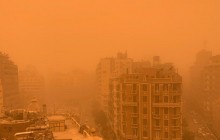 Каир накрыла песчаная буря (видео)